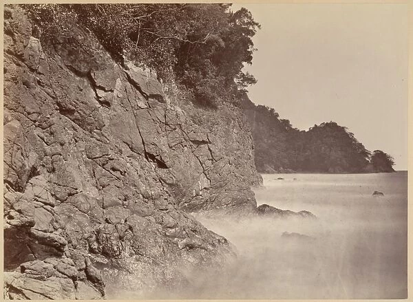 Tropical Scenery Cliff Limon Bay 1871 Albumen silver print