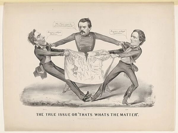 True Issue Thats Whats Matter 1864 Lithograph