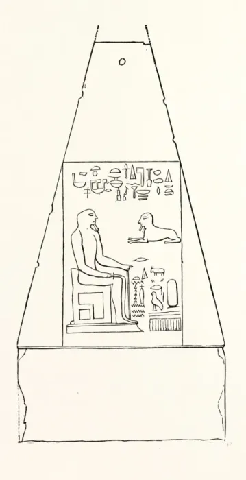 Framed Print : Cleopatras Needle Print - Ancient Egyptian Obelisk Upper Section