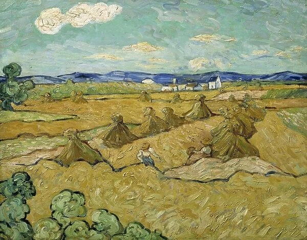 Vincent van Gogh Cornshocks SA┼áesskylarna painting