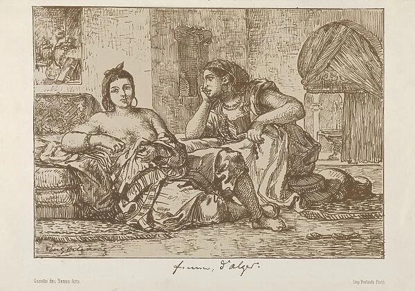 Women Algiers 1833 Lithograph second state two