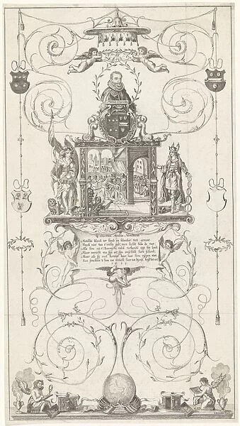 Zenteprent exile Hugo de Groot Ornament print