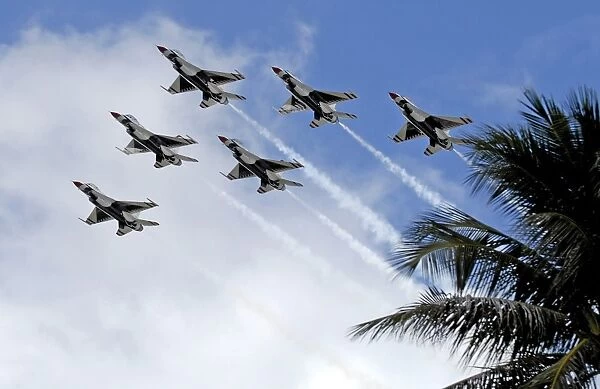 The Air Force Thunderbirds demonstration team
