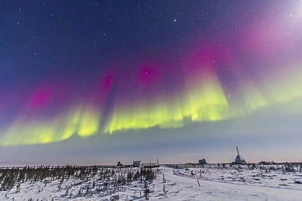 Aurora borealis seen from Churchill, Manitoba, Canada