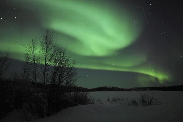 Aurora Borealis over Vee Lake, Northwest Territories, Canada