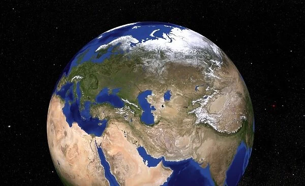 The Blue Marble Next Generation Earth showing the Middle East