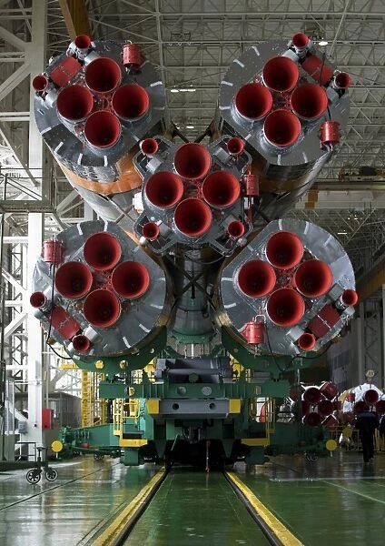 The boosters of the Soyuz TMA-14 spacecraft