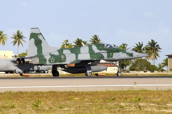 Brazilian Air Force F-5EM taking off from Natal Air Force Base, Brazil