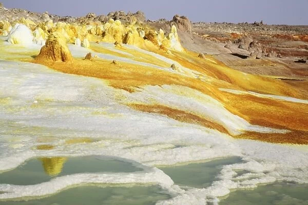 Dallol geothermal area, brine hot springs, Danakil Depression, Ethiopia
