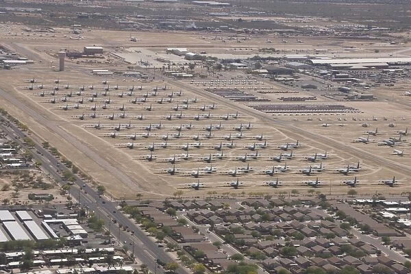 Davis-Monthan Air Force Base airplane boneyard in Arizona