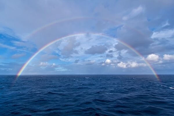 Double rainbow over the Atlantic Ocean