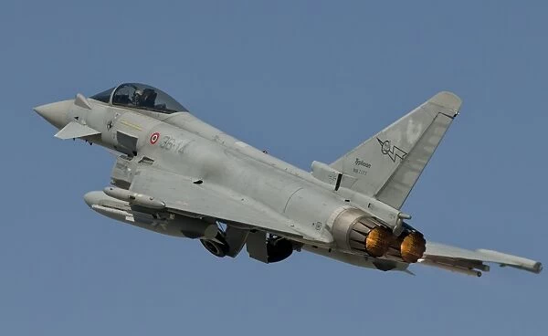 A Eurofighter F-2000 of the Italian Air Force in flight