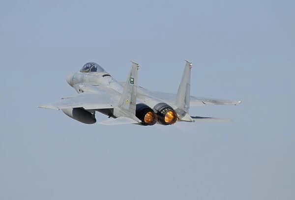 F-15 Eagle of the Royal Saudi Air Force taking off