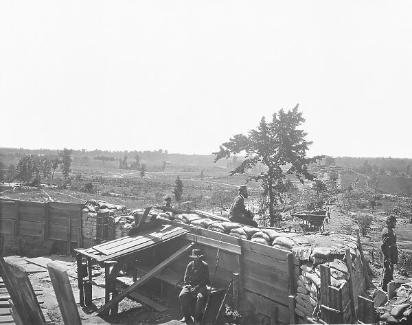 Fortifications in front of Atlanta, Georgia, during the American Civil War