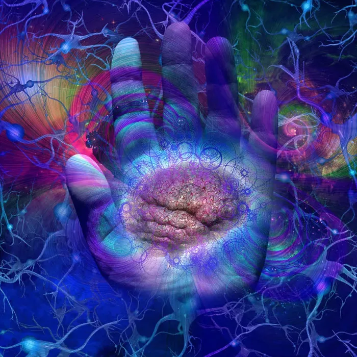 Framed Print : Galactic Mind and Hand of God Print