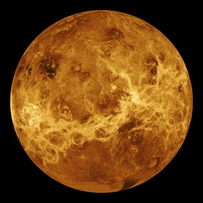 Framed Print : Venus Surface Global View Print Framed Print : Venus Surface Global View Print