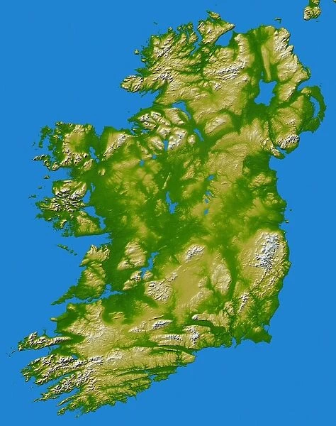 Ireland. February 2000 - The island of Ireland comprises a large central