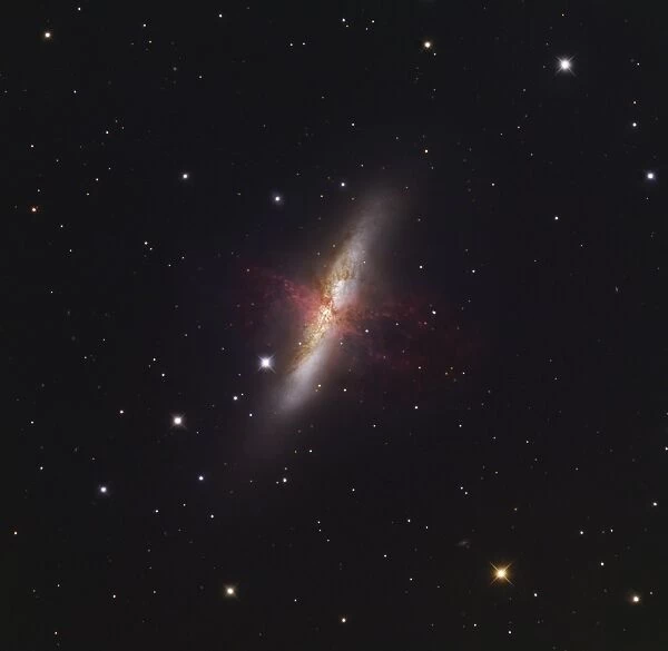 Messier 82, a starburst galaxy in the constellation Ursa Major