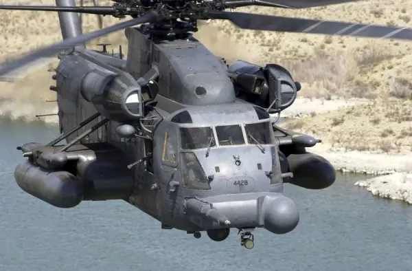 MH-53J Pave Low IIIE Heavy-Lift Helicopter in Flight Art