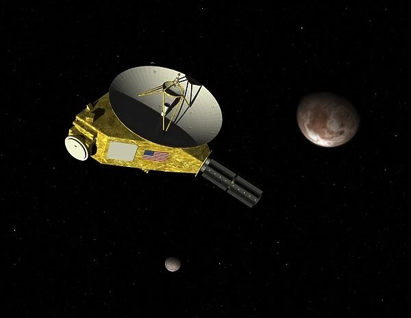 New Horizons spacecraft approaches dwarf planet Pluto and its moon Charon