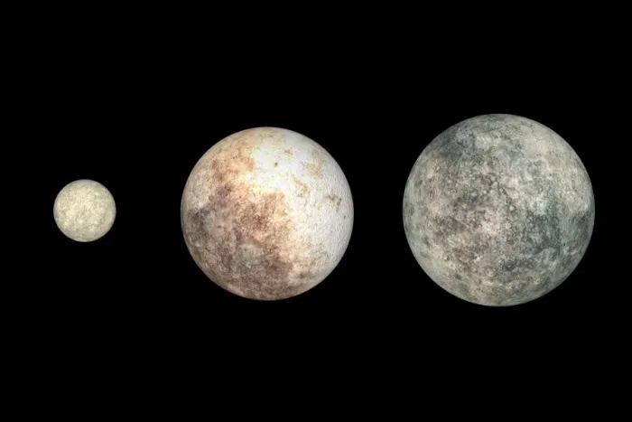 Framed Print : Dwarf Planet Trio Print Framed Print : Dwarf Planet Trio Print