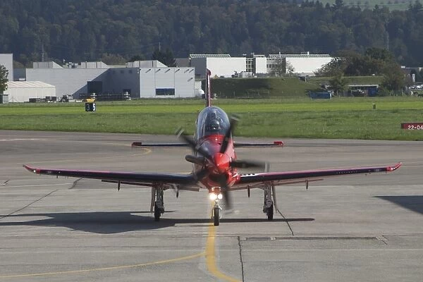 A Pilatus PC-21 trainer of the Swiss Air Force