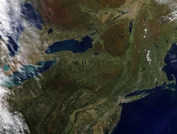 Satellite view of the Northeast United States