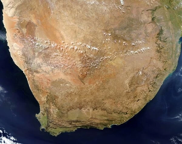 Satellite view of Southern Africa