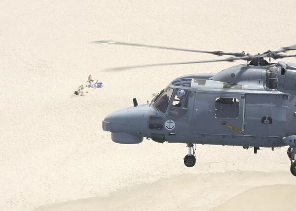 A Sea Lynx helicopter of the Portuguese Navy