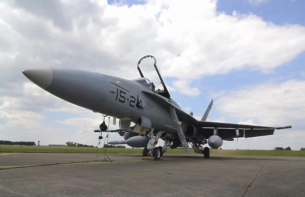 Spanish F-18M aircraft at Lechfeld Airfield, Germany