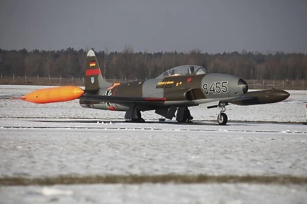 A T-33 Shooting Star trainer jet of the German Air Force