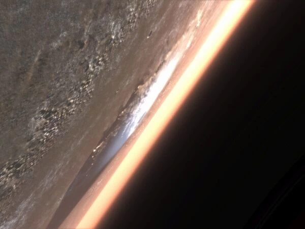 Terragen render of Olympus Mons on Mars