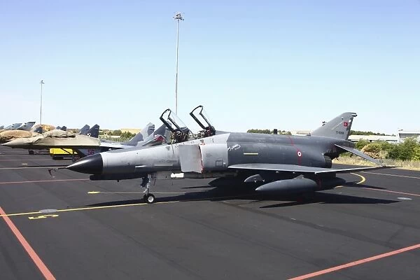 Turkish F-4E Phantom and Polish MiG-29s at Albacate Airfield, Spain
