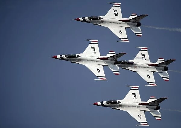 The U. S. Air Force Thunderbird demonstration team