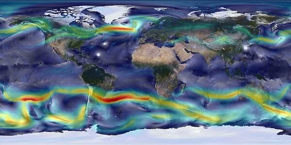 Visualization of global winds