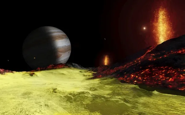 Volcanic Activity on Io: Jupiter's Magma-Fueled Moon Art