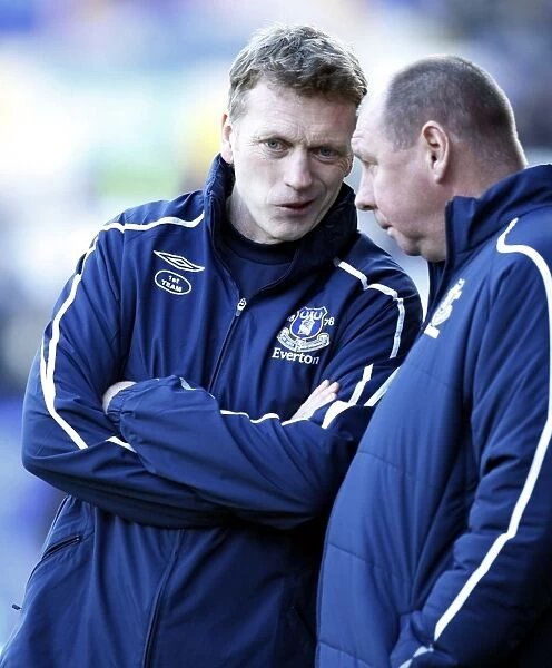 Everton FC: David Moyes and Andy Holden - FA Cup Quarterfinal vs Middlesbrough, 2009
