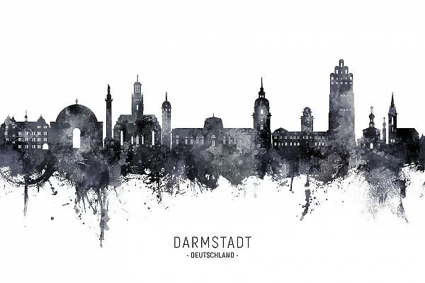 Darmstadt Germany Skyline