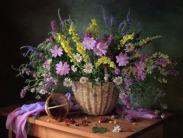 Still life with meadow flowers