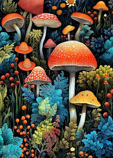 Nature 1 mushrooms