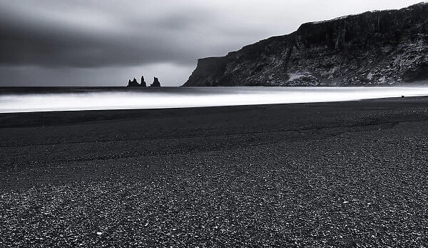 Vik and the black sand