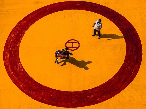 Wrestle in Circle of Yellow