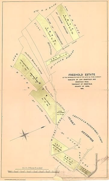 Freehold estate of the representatives of the late Mr Thomas Didsbury at Lower Bradfield, 1866