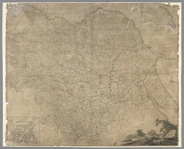 Map of the County of York, by John Tuke, land surveyor, 1787