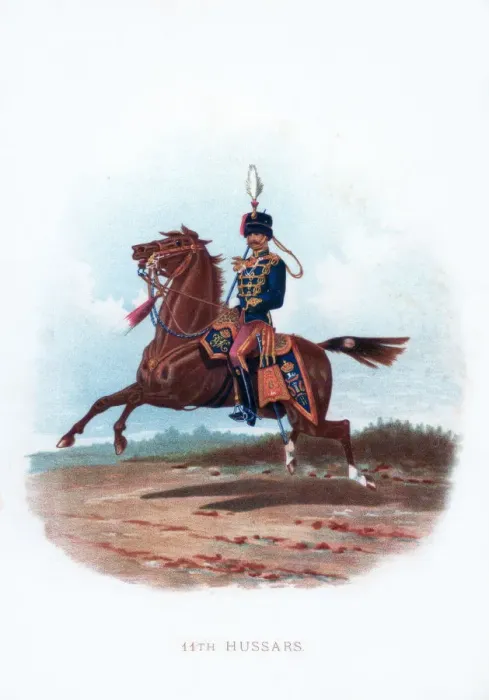 Framed Print : 11th Hussars Print, 1889 Framed Print : 11th Hussars Print, 1889