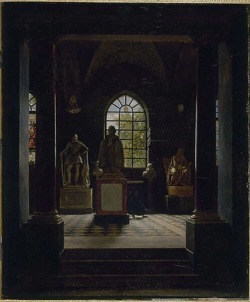 The 17th century room at the museum of French monuments, c1816. Creator: Leon Mathieu Cochereau
