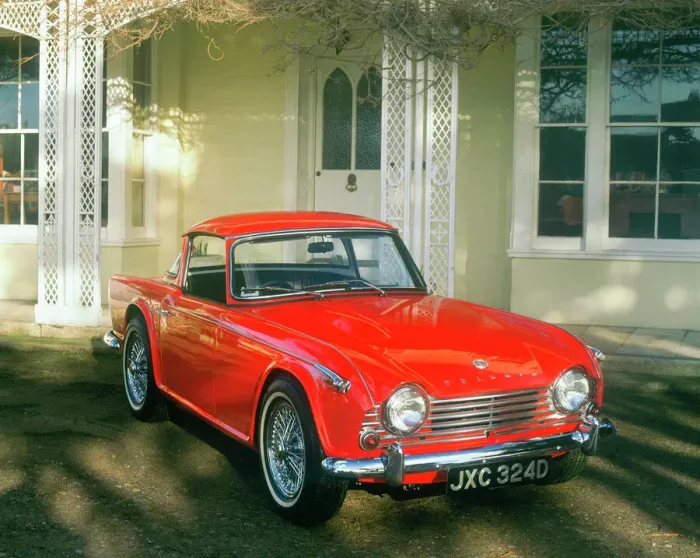 Framed Print : 1966 Triumph TR4A Print Framed Print : 1966 Triumph TR4A Print