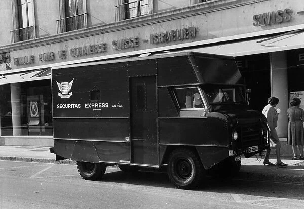 1967 Land Rover Security van in Geneva, Switzerland. Creator: Unknown
