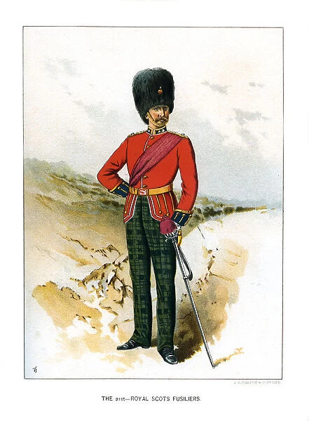 The 21st Royal Scots Fusiliers, c1890