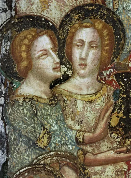 Framed Print : Celestial Beings in Intimate Communication Print Framed Print : Celestial Beings in Intimate Communication Print